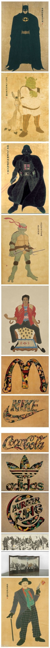 当西方人物遇上东方画风。。。